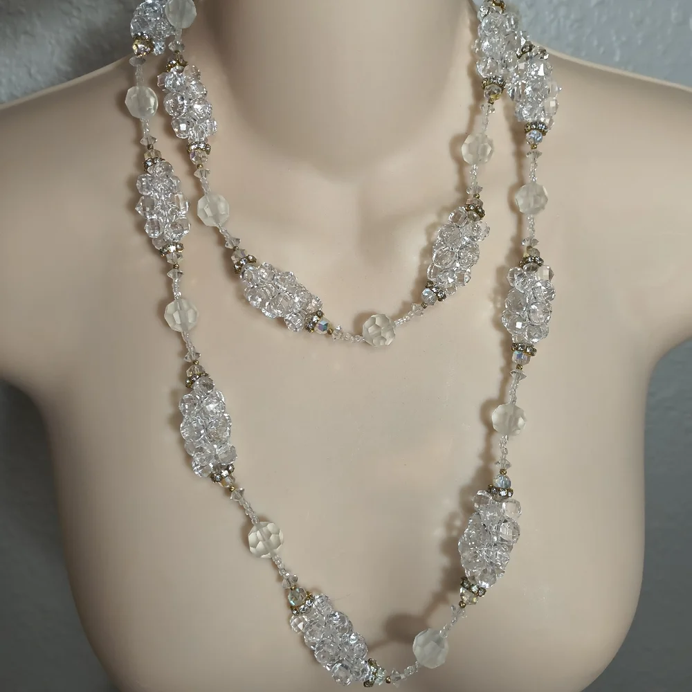 Vintage Vendome Crystal Necklace – 45 inches - Picture 1 of 7